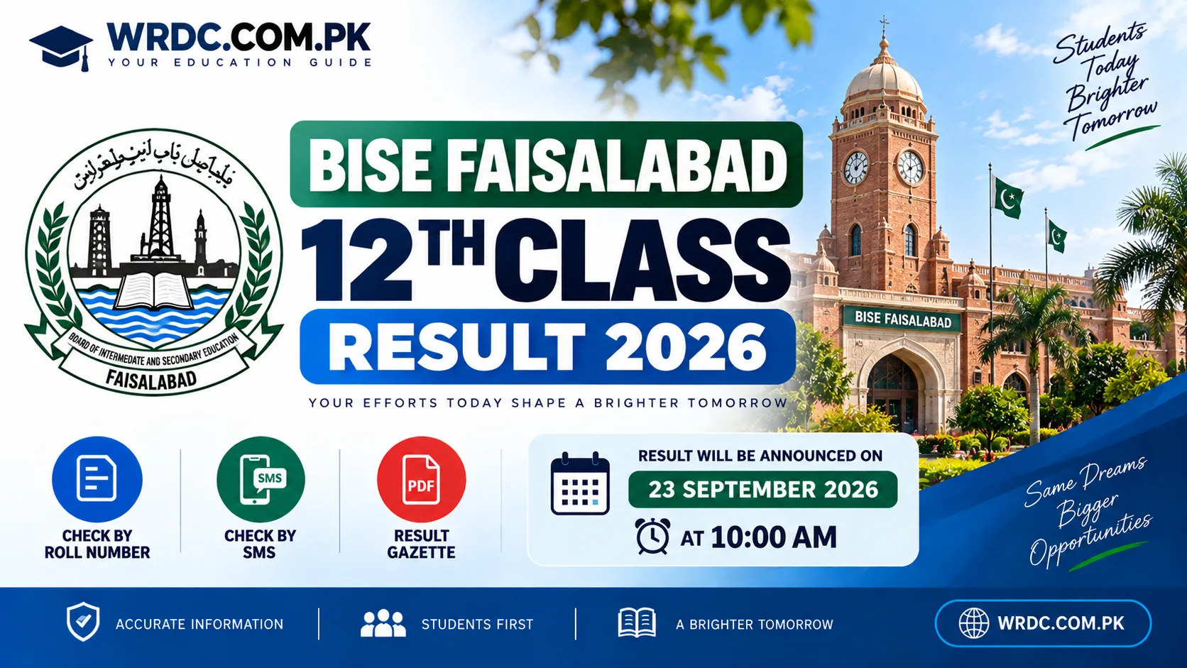 BISE Faisalabad 12th Class Result 2026 – 3 Easy Way to Check Your Result