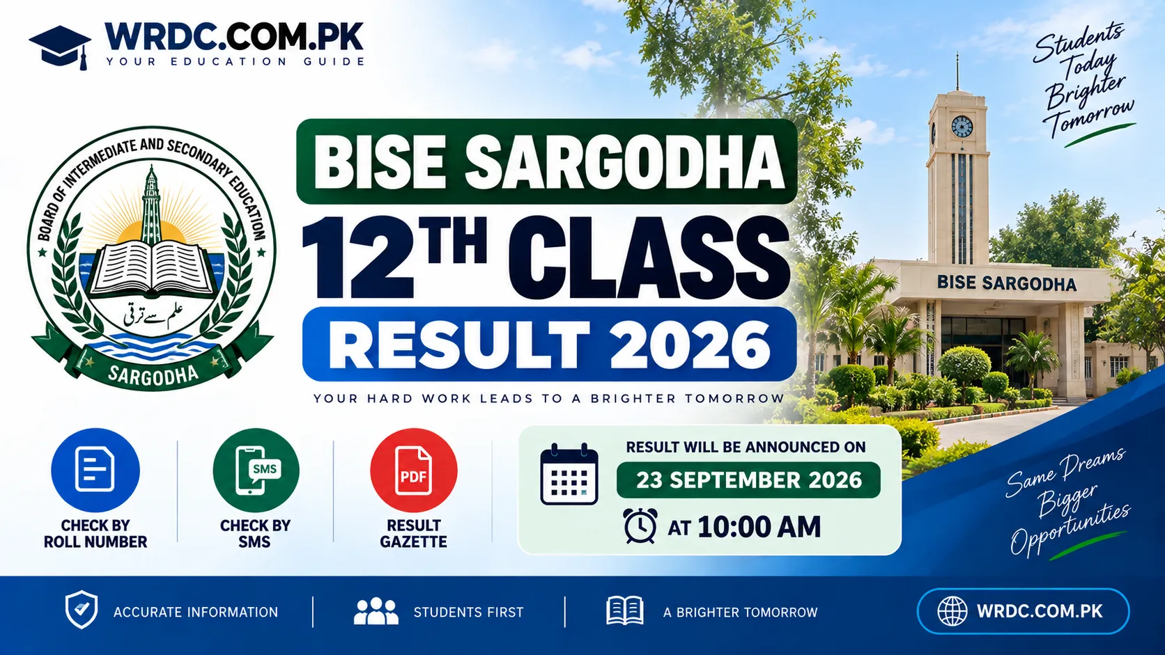 BISE Sargodha 12th Class Result 2026 – Check Result Online